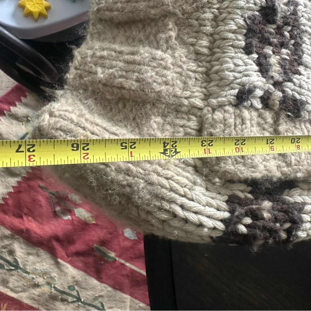 Vintage Abercrombie and fitch Ezra fitch hand knit lambswool button up sweater - Picture 9 of 10